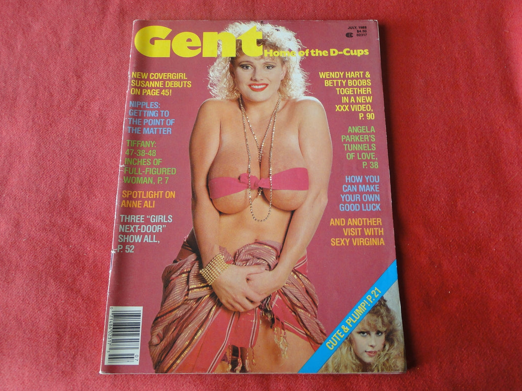 Vintage Nude Erotic Sexy Adult Magazine Gent June 1988           G20