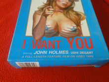 Load image into Gallery viewer, Vintage XXX VHS Porn Tape Adult Video Movie I Want You John Holmes Uschi Digard    V1
