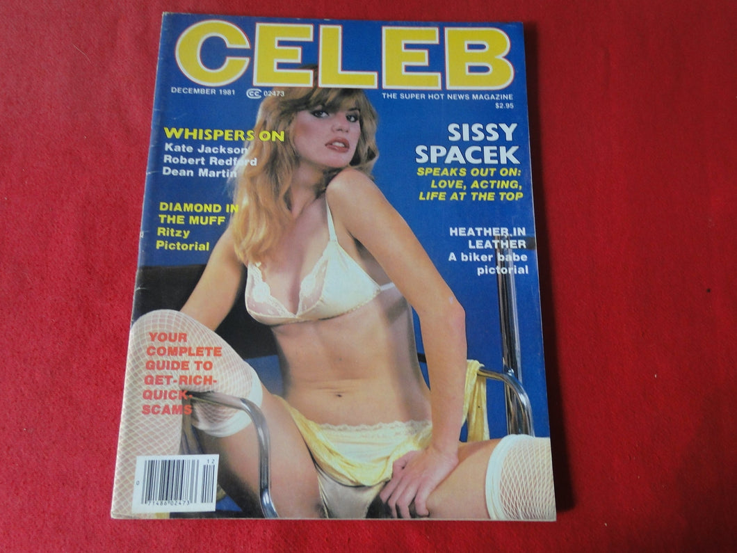 Vintage Nude Erotic Sexy Adult Magazine Celeb December 1981     DI
