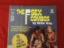 Load image into Gallery viewer, Vintage Adult Paperback Book/Novel The F Sex Combos 1975           G2
