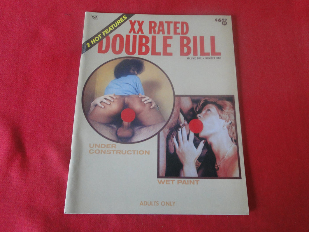 Vintage Nude Erotic Sexy Adult Magazine XX Rated Double Bill      JB29