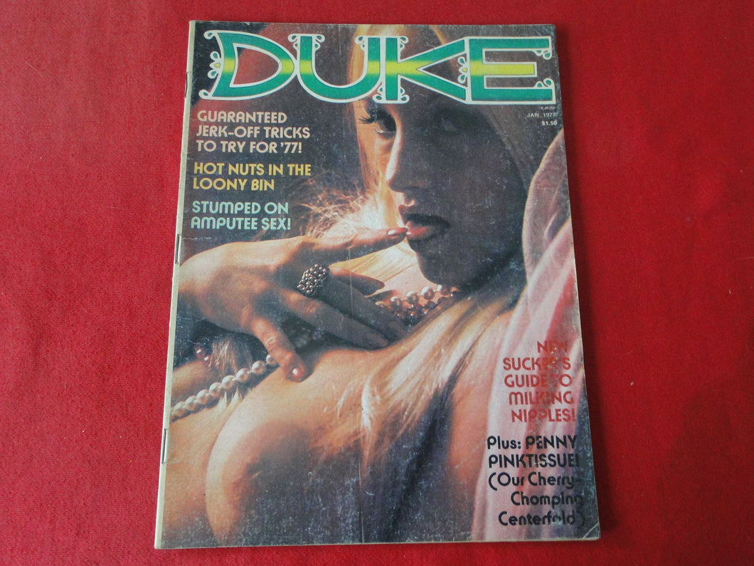 Vintage Nude Erotic Sexy Adult Magazine Duke January 1977        DI