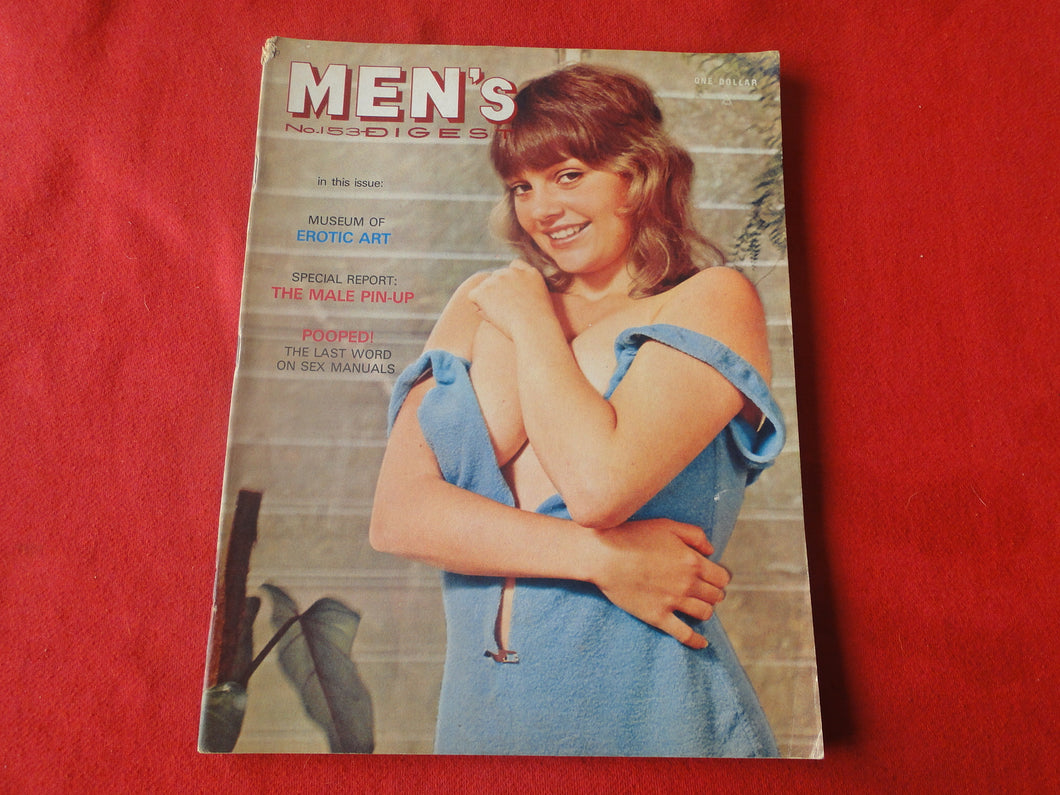 Vintage Nude Erotic Sexy Adult Magazine Men's Digest August 1973       JB4