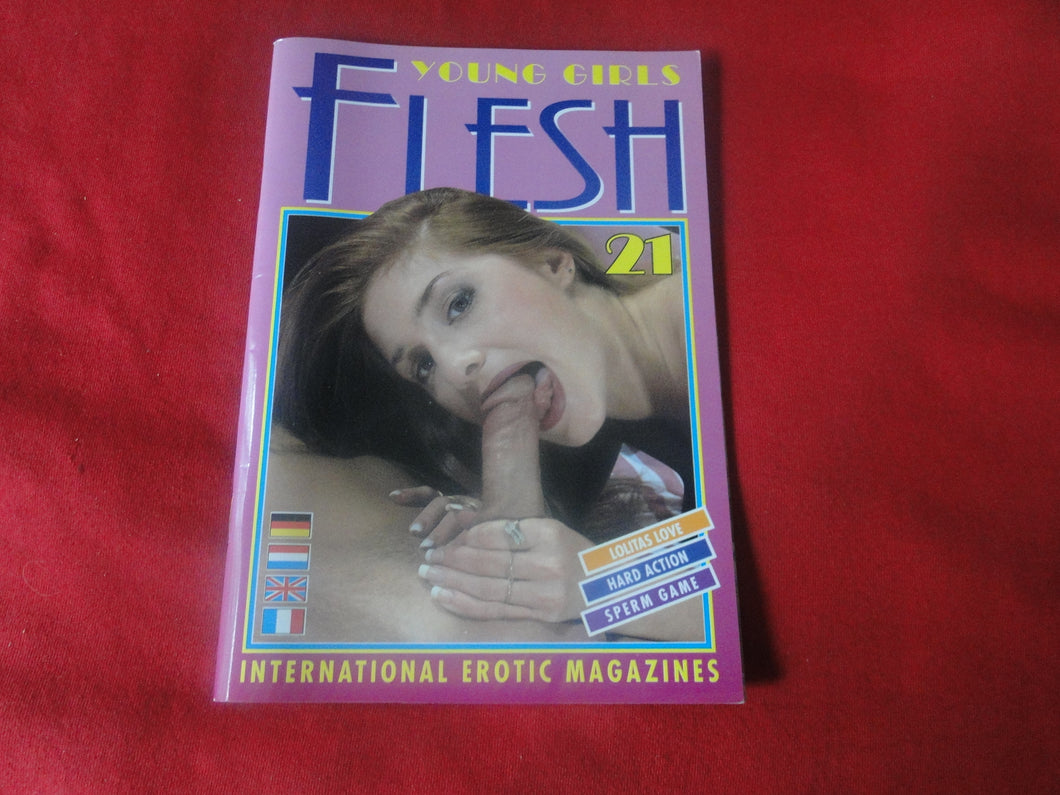 Vintage Nude Erotic Sexy Adult Magazine Young Girls Flesh 21 March 1995      JB59
