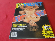 Load image into Gallery viewer, Vintage Nude Erotic Sexy Adult Magazine Velvet May 1984     JB28
