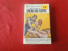Load image into Gallery viewer, Vintage Erotic Porn Paperback Book/Novel The Return of the Enema Bag Rapist 1974     PB5
