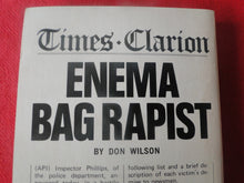 Load image into Gallery viewer, Vintage Erotic Porn Paperback Book/Novel The Return of the Enema Bag Rapist 1974     PB5
