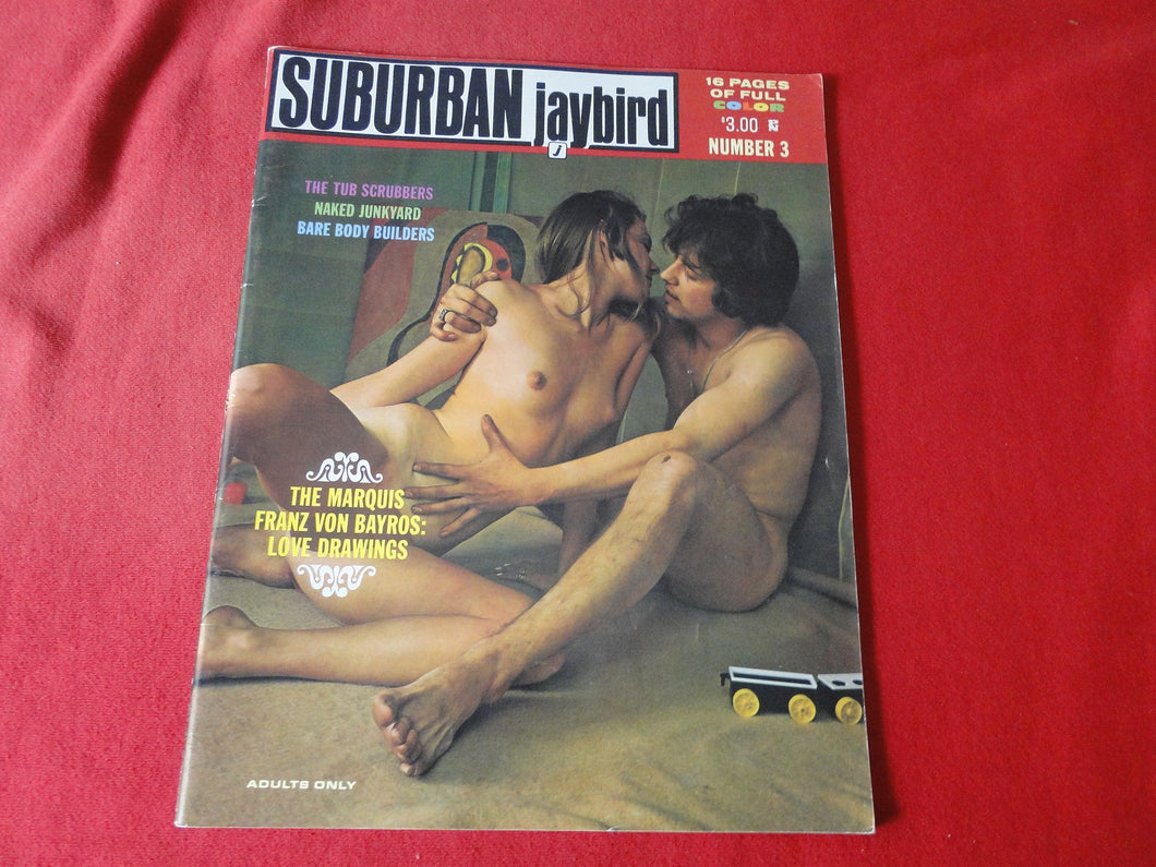Vintage Nude Erotic Sexy Adult Magazine Suburban Jaybird #3 1969           8