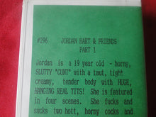 Load image into Gallery viewer, Vintage Adult XXX VHS Porn Tape Mike Hott Videos Jordan Hart &amp; Friends  X3
