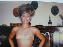 Load image into Gallery viewer, Vintage 1980s Nude Erotic Sexy Polaroid Nude Woman Photo Hispanic Honey Hairy Bush BBf
