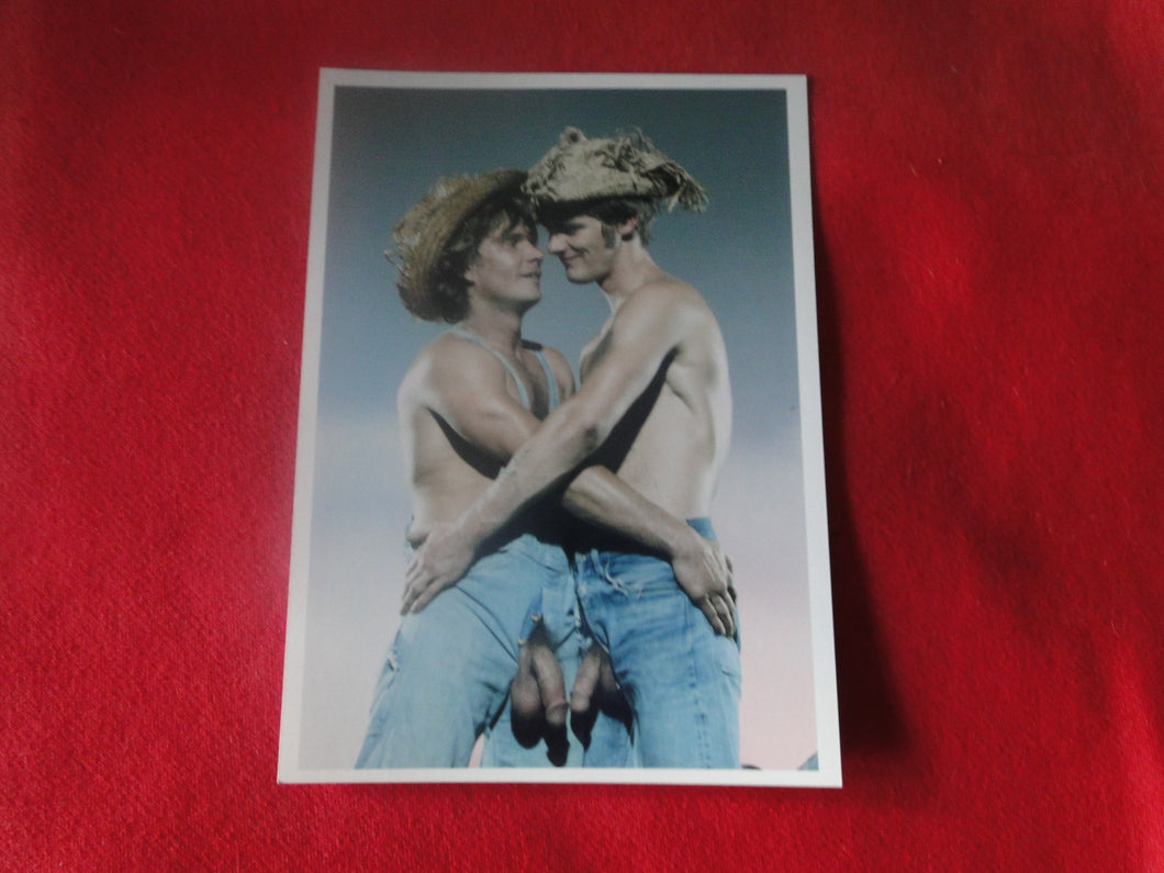 Vintage Gay Interest Nude Hot Hung Male Photo 5 x 7 Young Studs Large Cocks AMG  H40