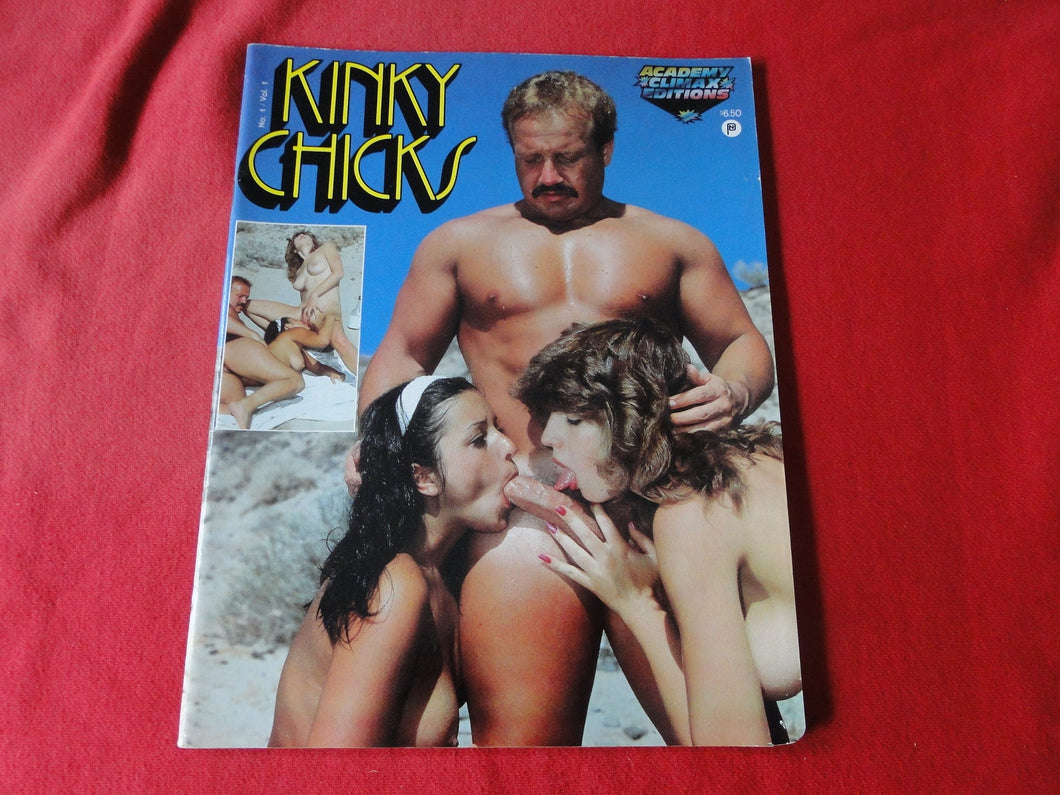 Vintage Nude Erotic Sexy Adult Magazine Kinky Chicks #1 1986       8