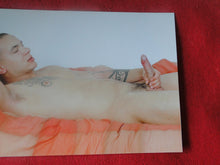 Load image into Gallery viewer, Vintage Gay Interest Nude Hot Hung Male Photo 5 x 7 Young Stud Masturbating    H40
