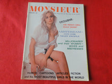 Load image into Gallery viewer, Vintage Nude Erotic Sexy Adult Magazine Monsieur February 1964     JB5
