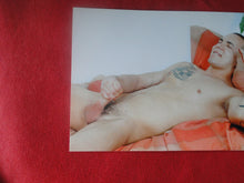 Load image into Gallery viewer, Vintage Gay Interest Nude Hot Hung Male Photo 5 x 7 Young Stud Masturbating    H40
