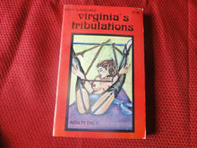 Load image into Gallery viewer, Vintage Erotic Porn Paperback Book/Novel Virginia's Tribulations 1986      PB5

