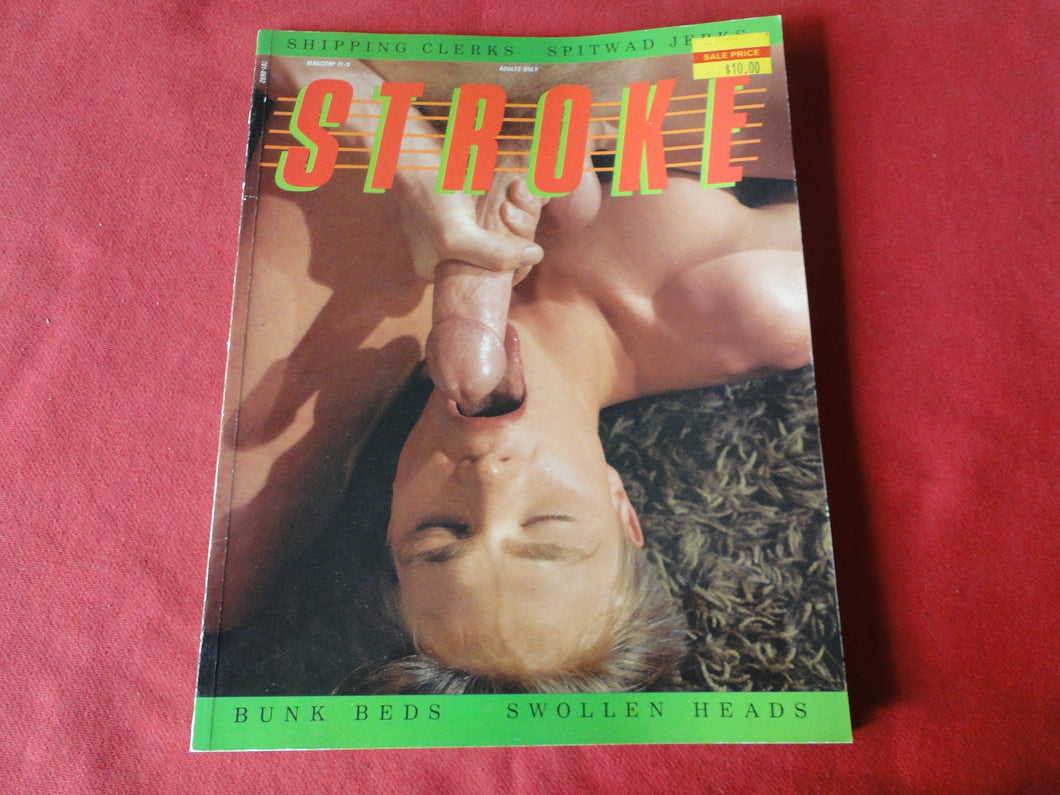 Vintage Adult Erotic Sexy Magazine Gay Interest Stroke 1992      JB26