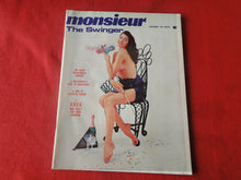 Load image into Gallery viewer, Vintage Nude Erotic Sexy Adult Magazine Monsieur January 1967        JB5
