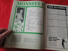 Load image into Gallery viewer, Vintage Nude Erotic Sexy Adult Magazine Monsieur January 1967        JB5
