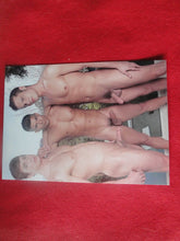 Load image into Gallery viewer, Vintage Gay Interest Nude Hot Hung Male Photo 5 x 7 Three Young Studs    H40
