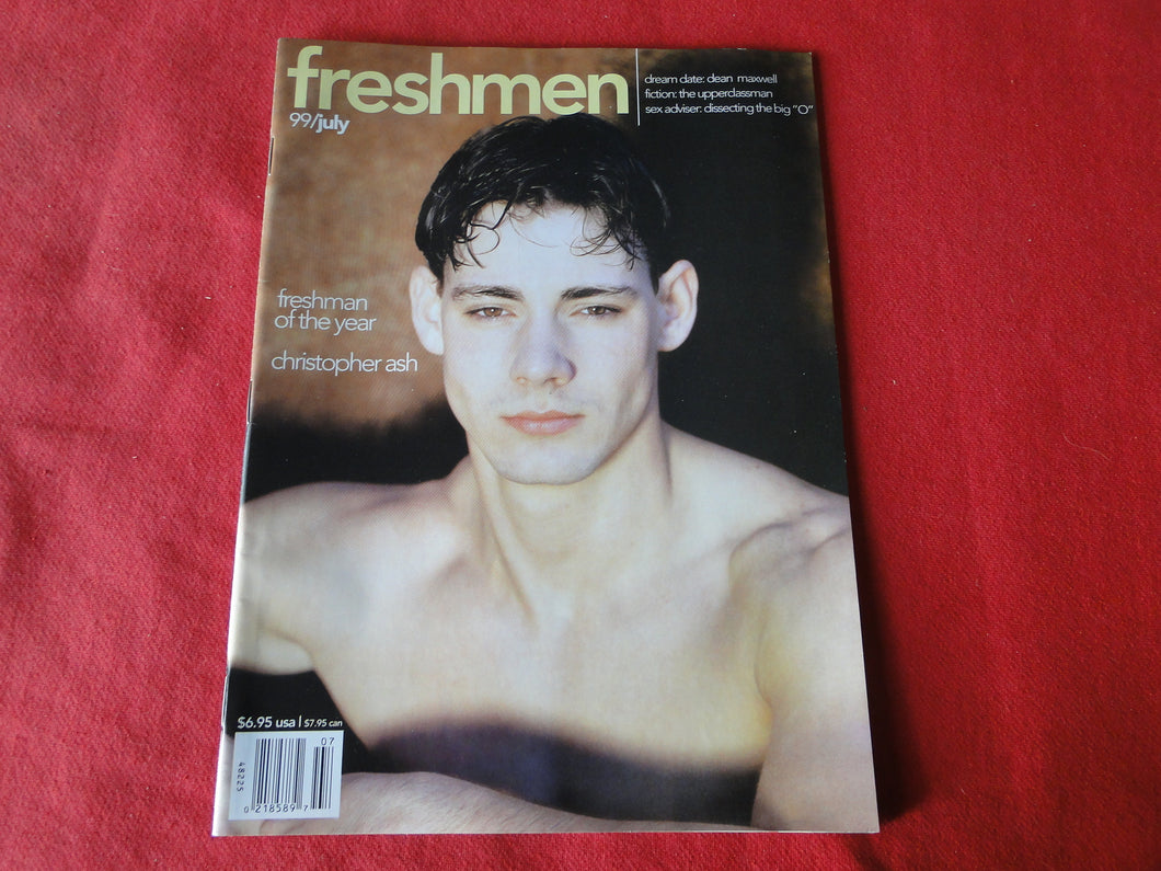 Vintage Adult Erotic Sexy Magazine Gay Interest Freshmen July 1999      JB26