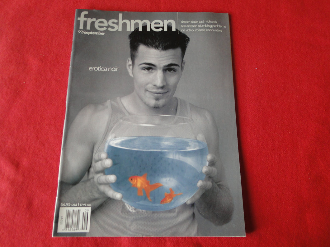 Vintage Adult Erotic Sexy Magazine Gay Interest Freshmen September 1999    JB26