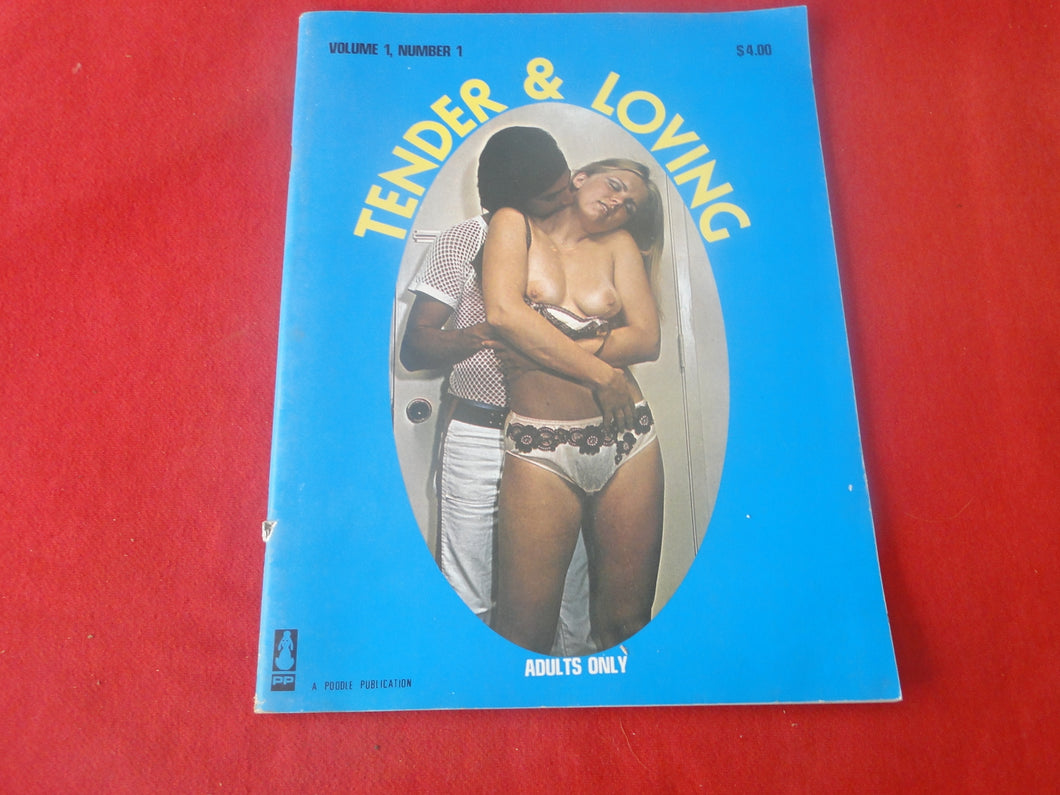 Vintage Nude Erotic Sexy Adult Magazine Tender & Loving CHIPPED COVER    JB3
