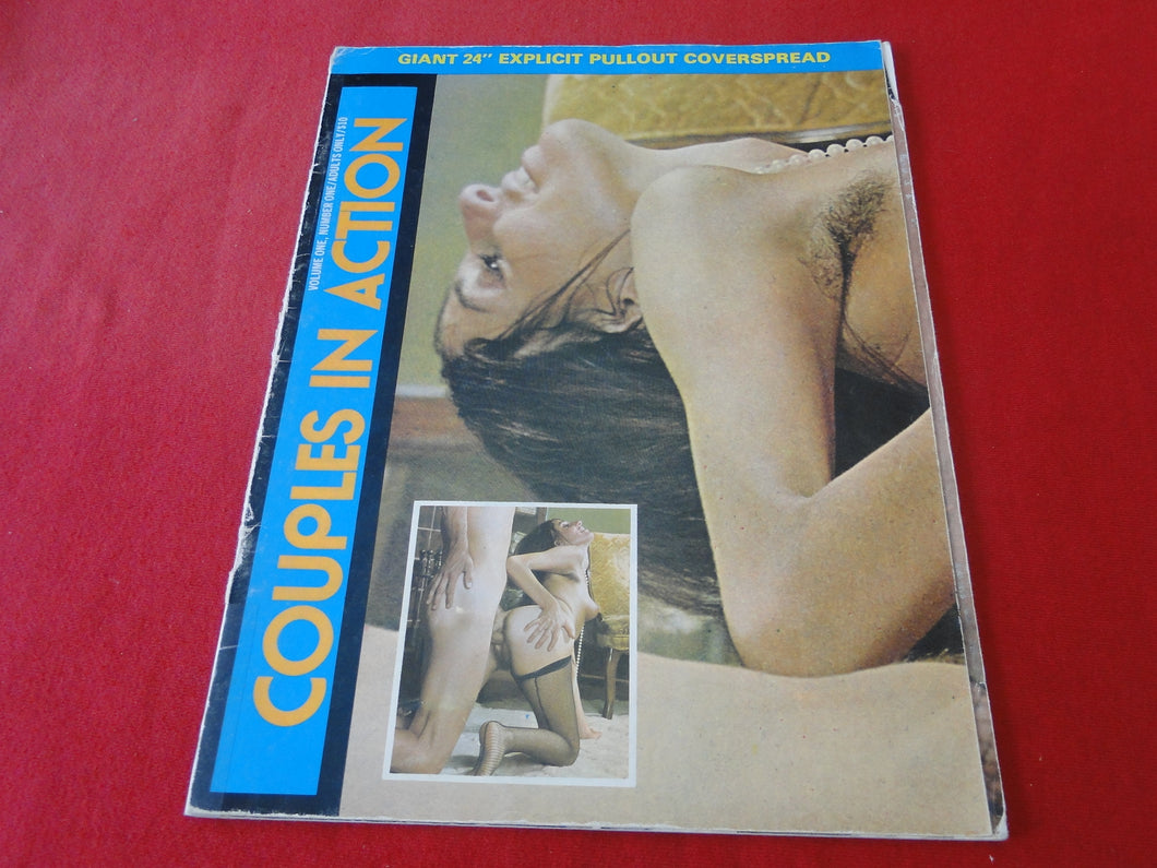 Vintage Nude Erotic Sexy Adult Magazine Couples In Action A BIT ROUGH      8