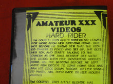 Load image into Gallery viewer, Vintage Adult XXX VHS Porn Tape Movie Hard Rider Vol. 20           X20
