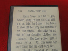 Load image into Gallery viewer, Vintage Adult XXX VHS Porn Tape Movie Bianca Trump Solo #189       X20
