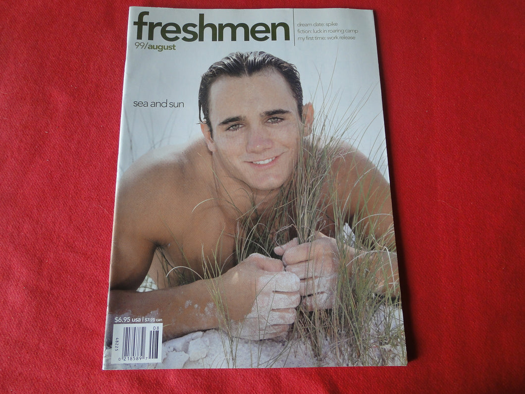 Vintage Adult Erotic Sexy Magazine Gay Interest Freshmen August 1999     JB26