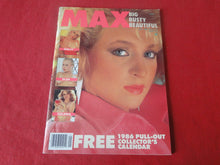 Load image into Gallery viewer, Vintage Nude Erotic Sexy Adult Magazine Max January 1986         JB58
