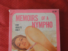 Load image into Gallery viewer, Vintage Adult Paperback Book/Novel Memoirs of a Nympho 1969       G4
