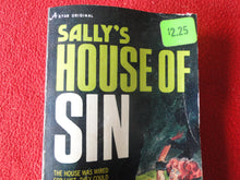 Load image into Gallery viewer, Vintage Adult Paperback Novel/Book Sally's House of Sin 1974       X11
