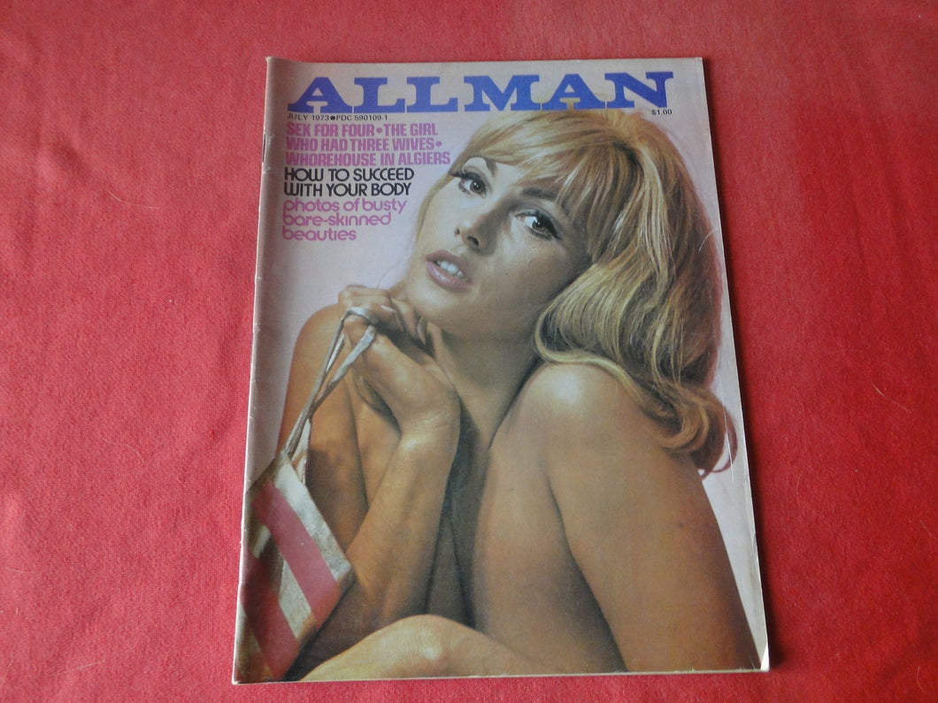 Vintage Nude Erotic Sexy Adult Magazine All Man July 1973           P6