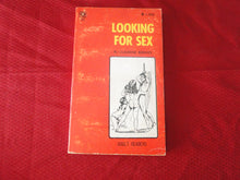Load image into Gallery viewer, Vintage Adult Paperback Book/Novel Looking For Sex 1970          G4
