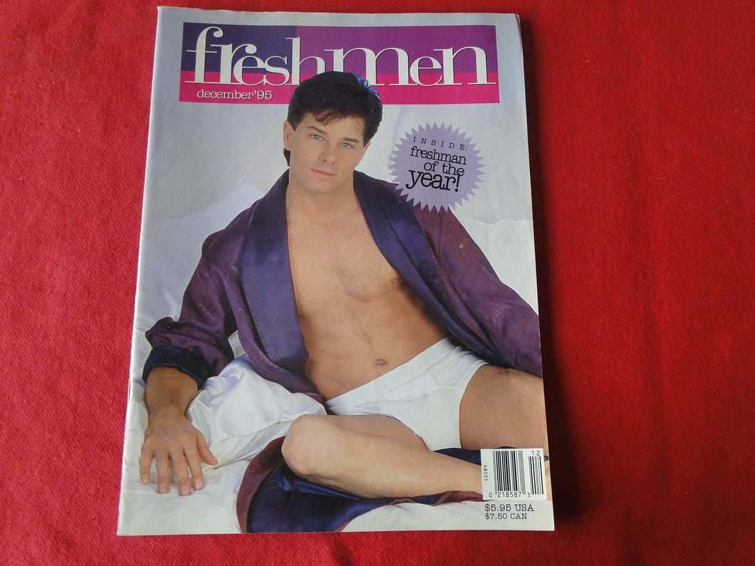 Vintage Adult Erotic Sexy Magazine Gay Interest Freshmen December 1995        64