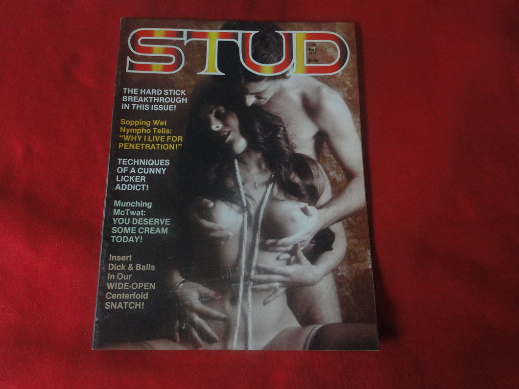 Vintage Nude Erotic Sexy Adult Magazine Stud May 1977      JB60