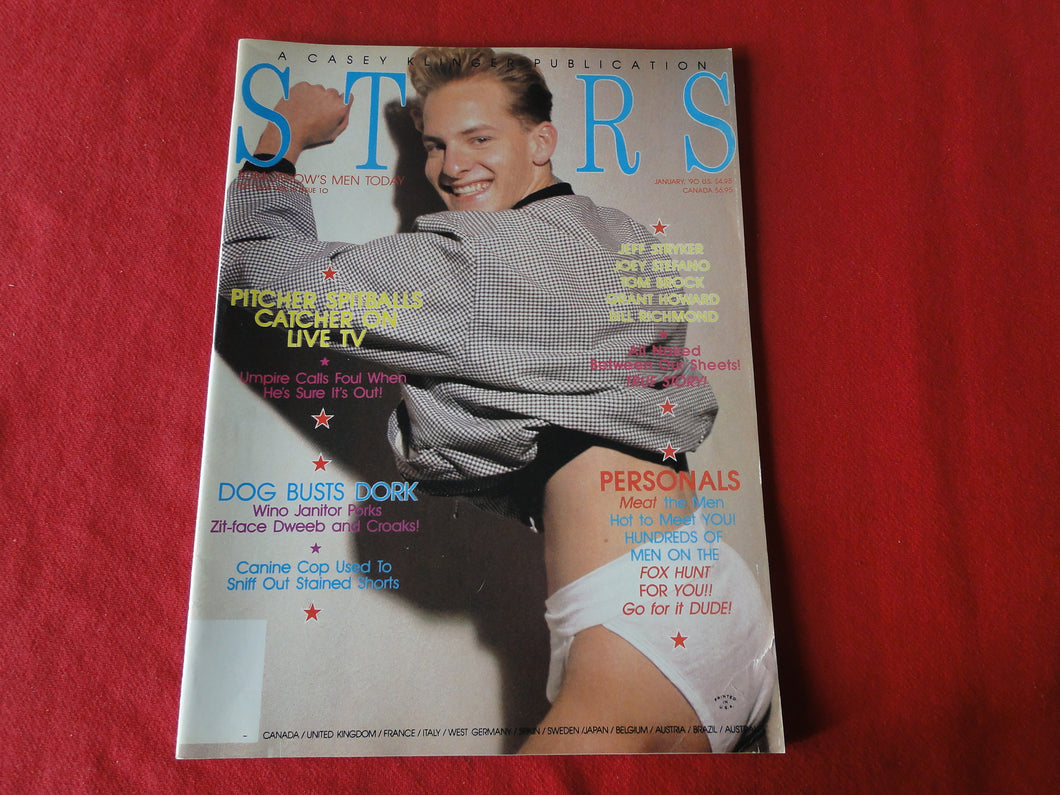 Vintage Adult Erotic Sexy Magazine Gay Interest Stars January 1990       64