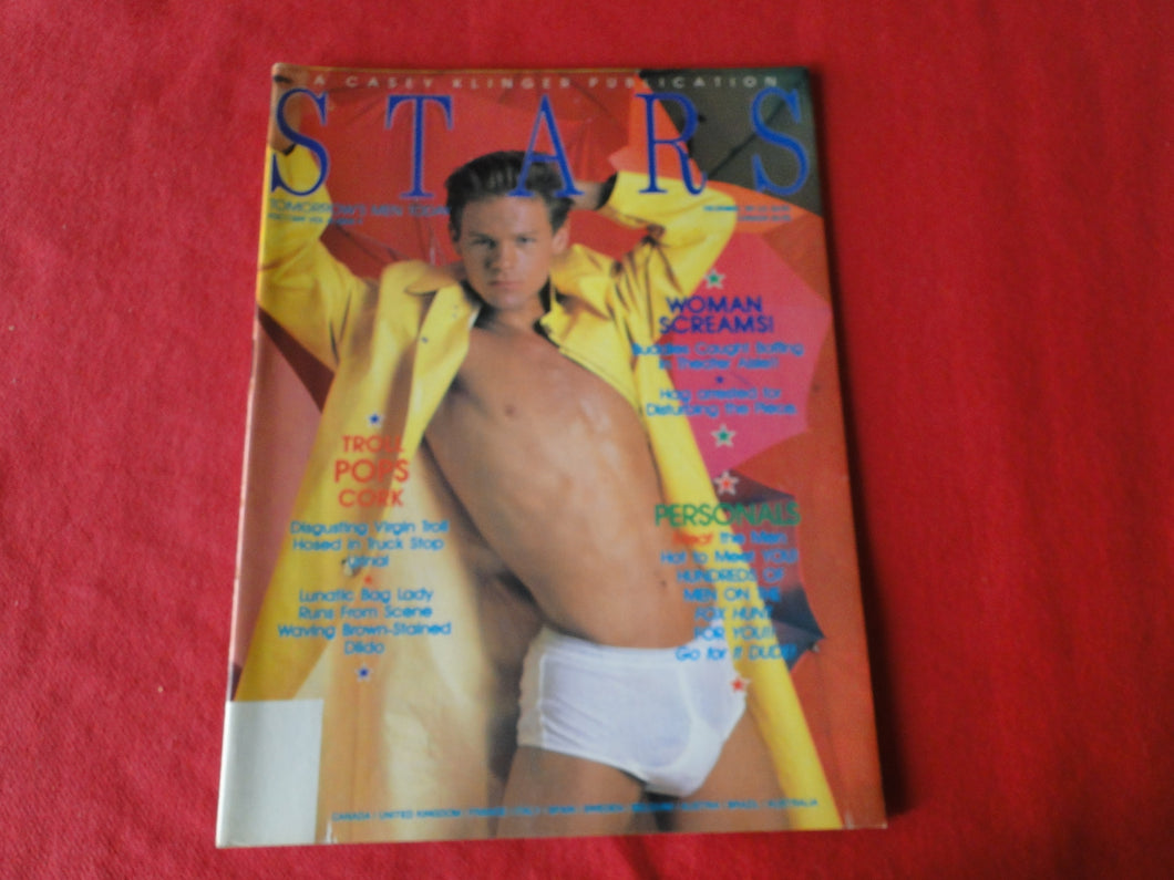 Vintage Adult Erotic Sexy Magazine Gay Interest Stars December 1989       64