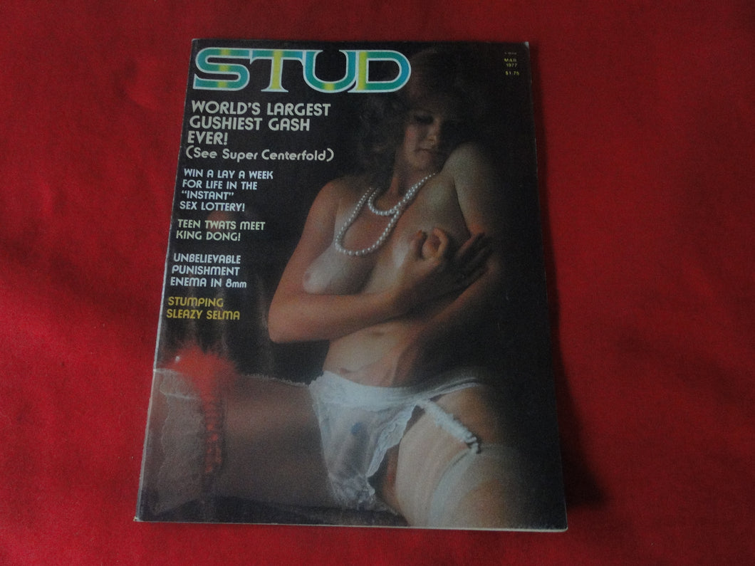 Vintage Nude Erotic Sexy Adult Magazine Stud March 1977      JB60