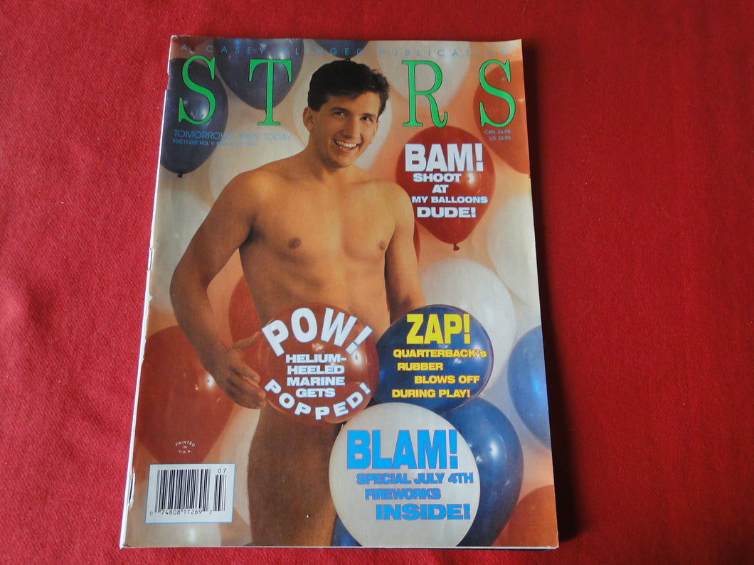 Vintage Adult Erotic Sexy Magazine Gay Interest Stars July 1991         64
