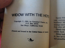 Load image into Gallery viewer, Vintage Erotic Porn Paperback Book/Novel Greenleaf 1985 Widow With The Hots    X5
