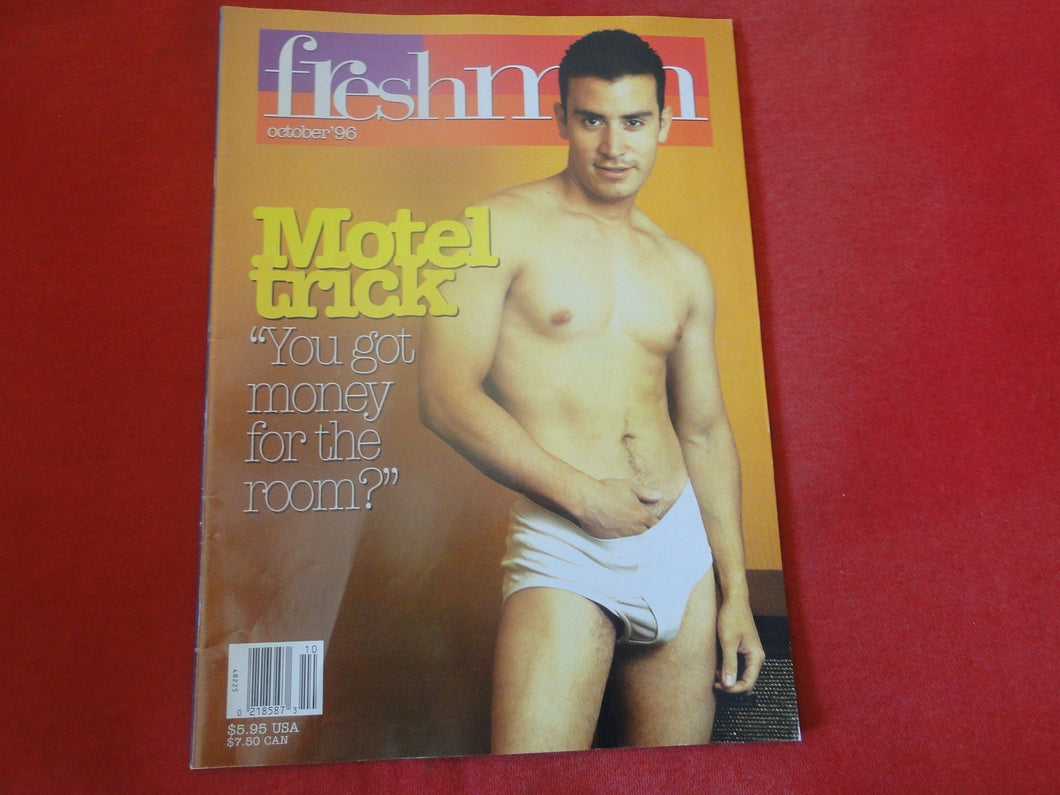 Vintage Adult Erotic Sexy Magazine Gay Interest Freshmen October 1996    JB29