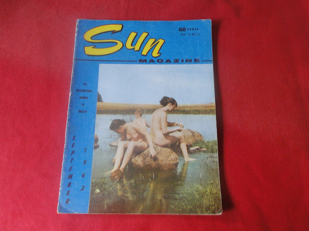Vintage Nude Erotic Sexy Adult Magazine Nudist Sun September 1962   P6