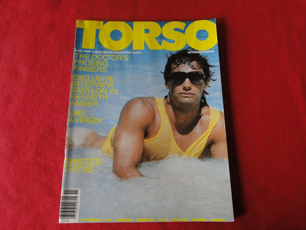 Vintage Adult Erotic Sexy Magazine Gay Interest Torso November 1985       64