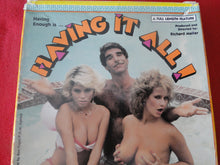 Load image into Gallery viewer, Vintage Adult XXX VHS Porn Tape X-Rated Movie Having It All Harry Reems Trinity Barnes   X5
