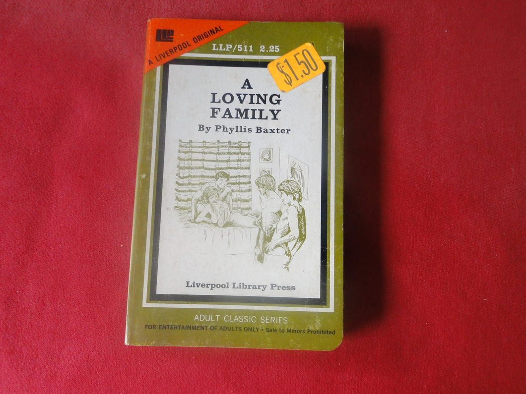 Vintage Erotic Adult Paperback Book/Novel Liverpool Press A Loving Family   PB2