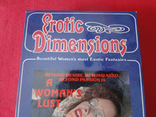 Load image into Gallery viewer, Vintage Adult XXX VHS Porn Tape X-Rated Movie Erotic Dimensions A Woman's Lust   X5
