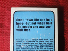 Load image into Gallery viewer, Vintage Adult Paperback Book/Novel Small Town Virgins Color Photo         BT2
